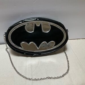 BATMAN X SHEIN Fashionable Bat Shaped Black Shoulder Bag Batman Clutch Purse